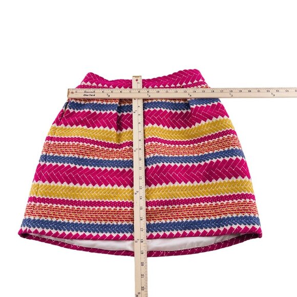 Morgan‎ Carper Nomad Colorful Striped Skirt Zipper & Elastic Waist Anthropologie - Picture 4 of 5